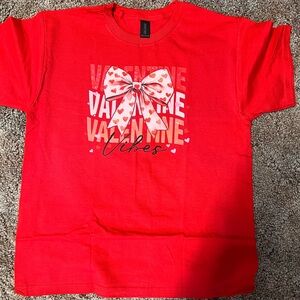 Valentine Vibes Kids Shirt - Red